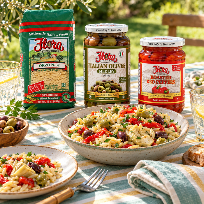 Mediterranean Orzo Picnic Pantry — Toss, Chill & Share