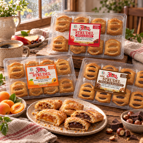 Mini Strudel Tasting Trio — complete original Flora assortment