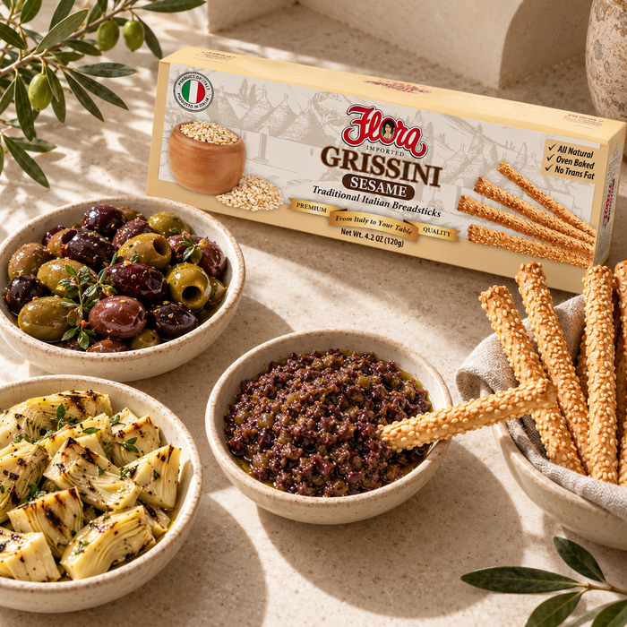 Olive & Artichoke Dip-and-Crunch Kit — serving detail two
