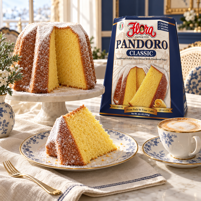 A Sweeter Coffee Break — Flora pandoro classic in an Italian setting