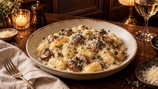 Parmigiano Gnocchi Creamy Supper Collection — finished recipe serving suggestion