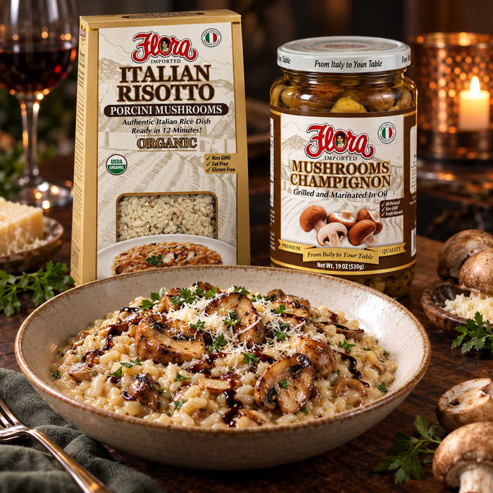 Porcini Risotto Fireside Finish Set — Layers of Mushroom Flavor