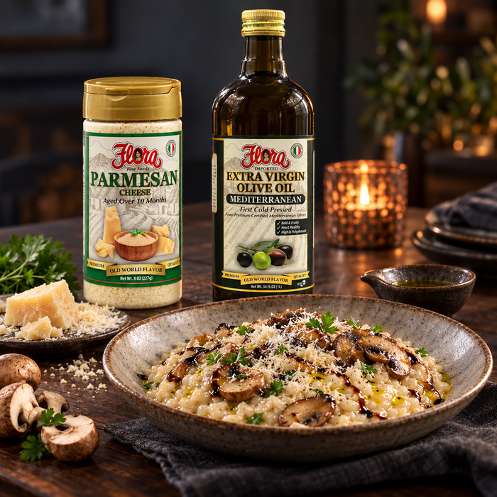 Porcini Risotto Fireside Finish Set — A Savory Finish