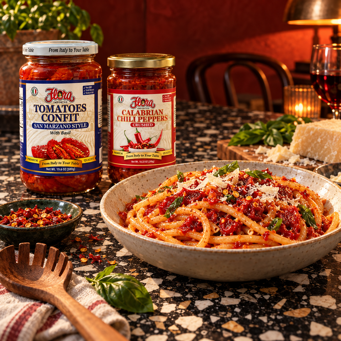 Roman Heat Bucatini Trattoria Night Pack — Rich Tomato, Your Heat