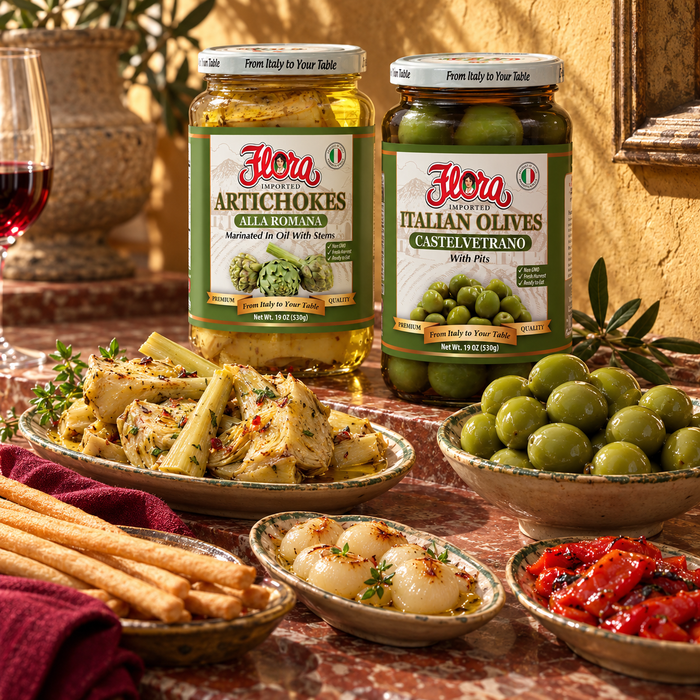 Roman Wine-Bar Antipasto Pantry — serving detail one