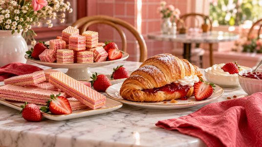 Strawberry & Cream Treats Collection — serving inspiration