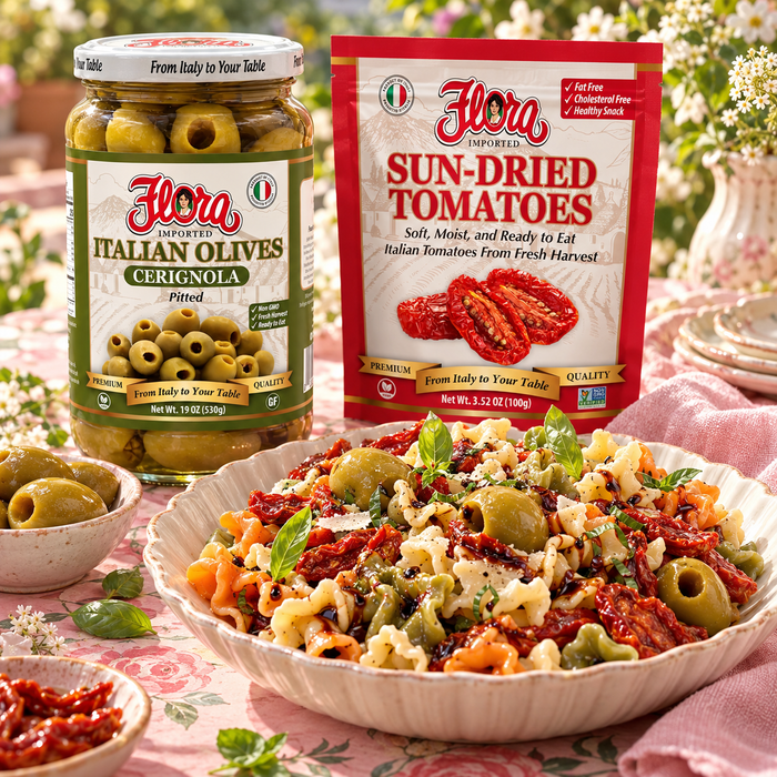 Tricolor Gigli Summer Salad Set — Bold Mediterranean Bites