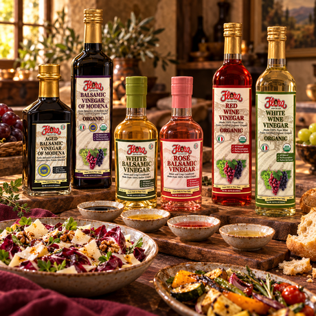 Vinegars of Italy Tasting Flight — complete original Flora assortment