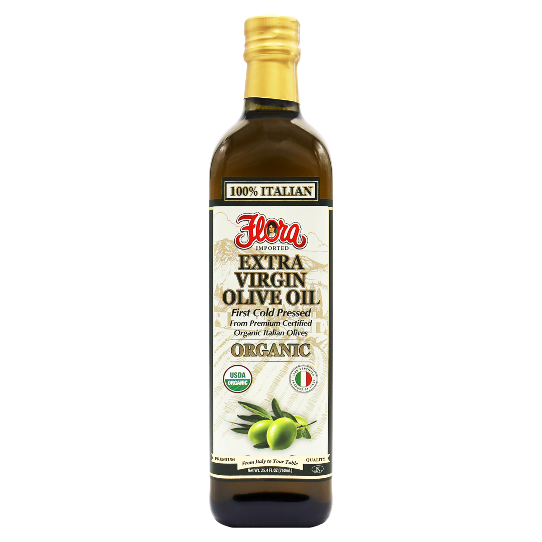 100% Italian Organic Extra Virgin Olive Oil (25.4oz) - Flora Fine