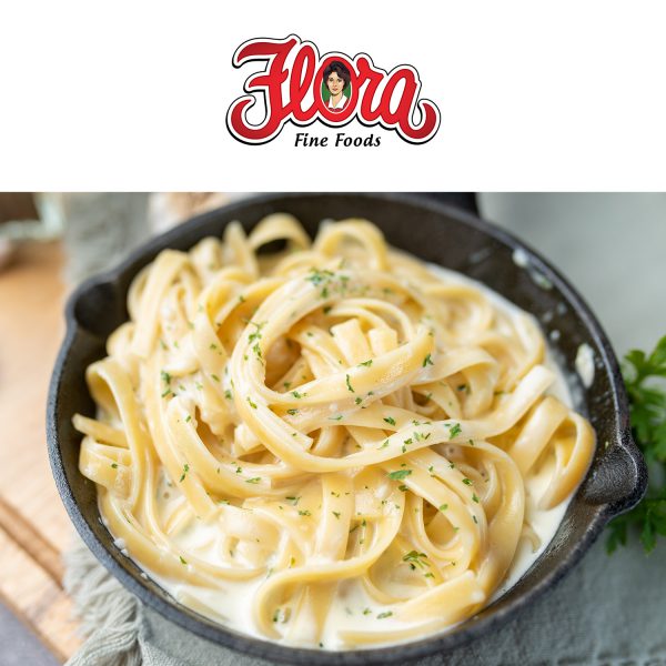 Flora Foods Alfredo Fetuccine Dish