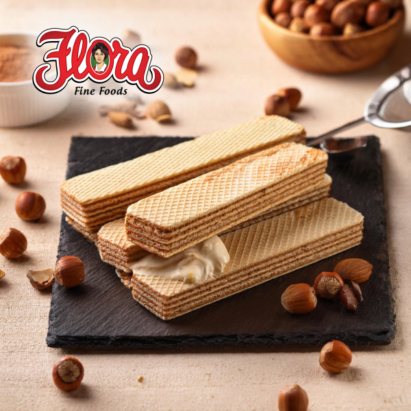 Flora Foods Hazelnut Wafer Italian Cookies