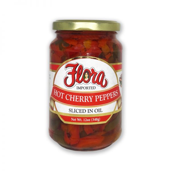 Hot Cherry Peppers Sliced In Oil Flora Fine Foods 0077