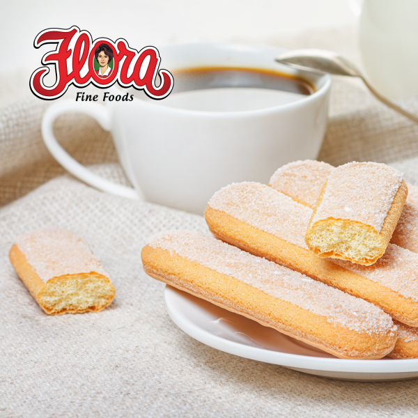 Flora Foods Lady Fingers Savoiardi Cookies with Coffee