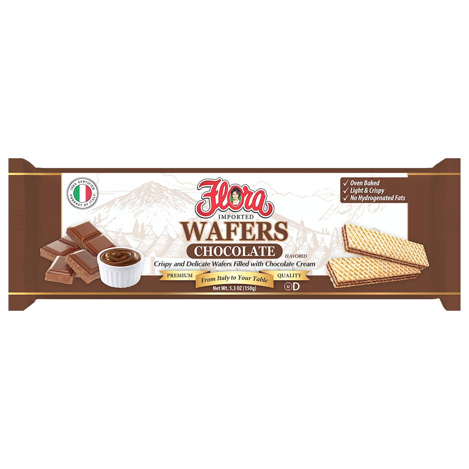 Italian Wafers Chocolate Cookies