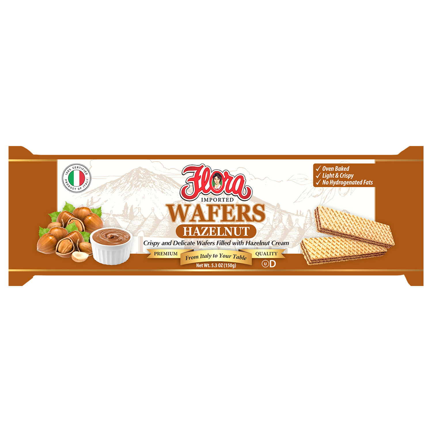 Italian Wafers Hazelnut Cookies