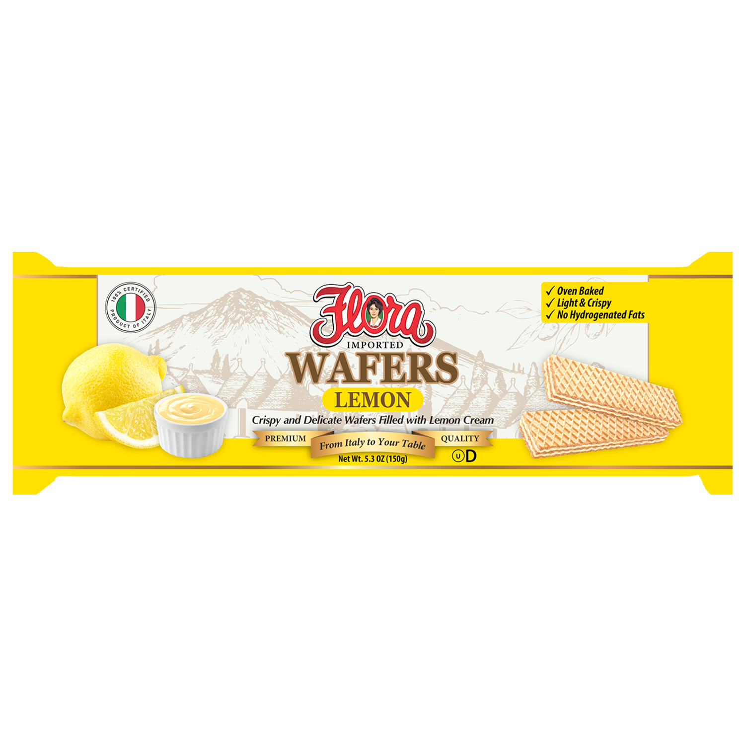 Italian Wafers Lemon Cookies